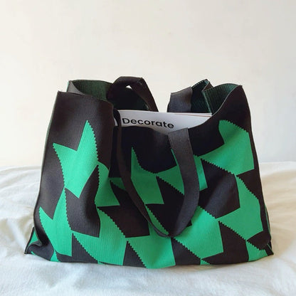 Arrow Print Large Tote Bag