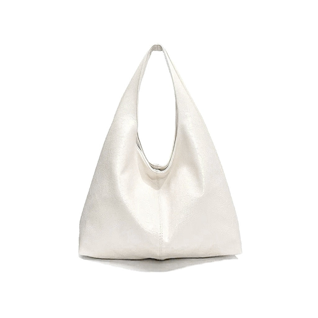 Borsa Hobo in pelle cerata