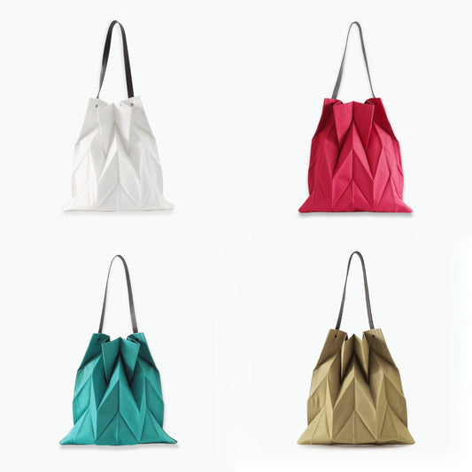 Foldable Pleated Shopper Bag