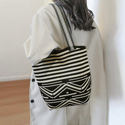 Artistic Pattern Bucket Bag