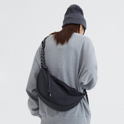 Casually Knotted Sling Nylon Crossbody Bag