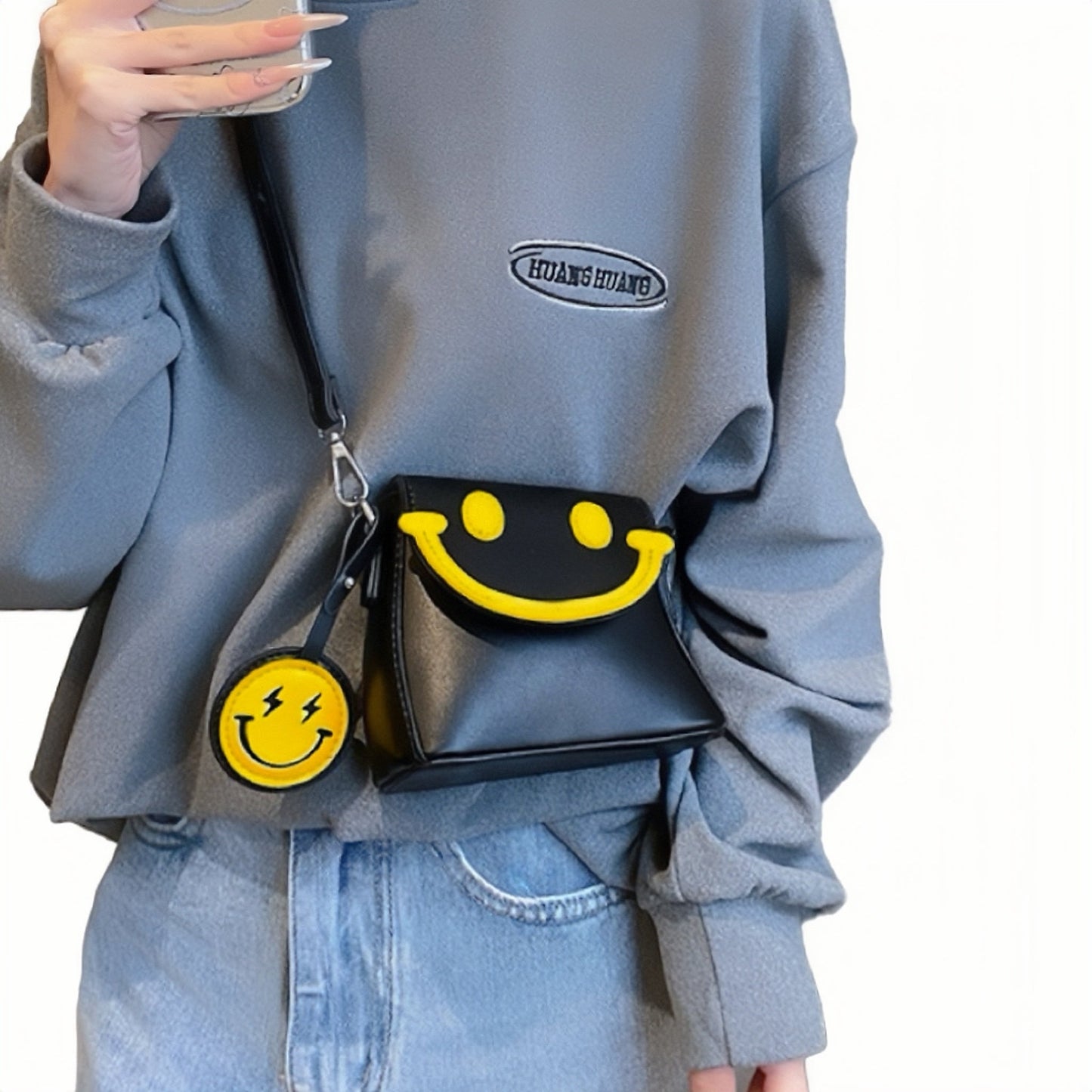 Mini Smiley Box Crossbady Bag