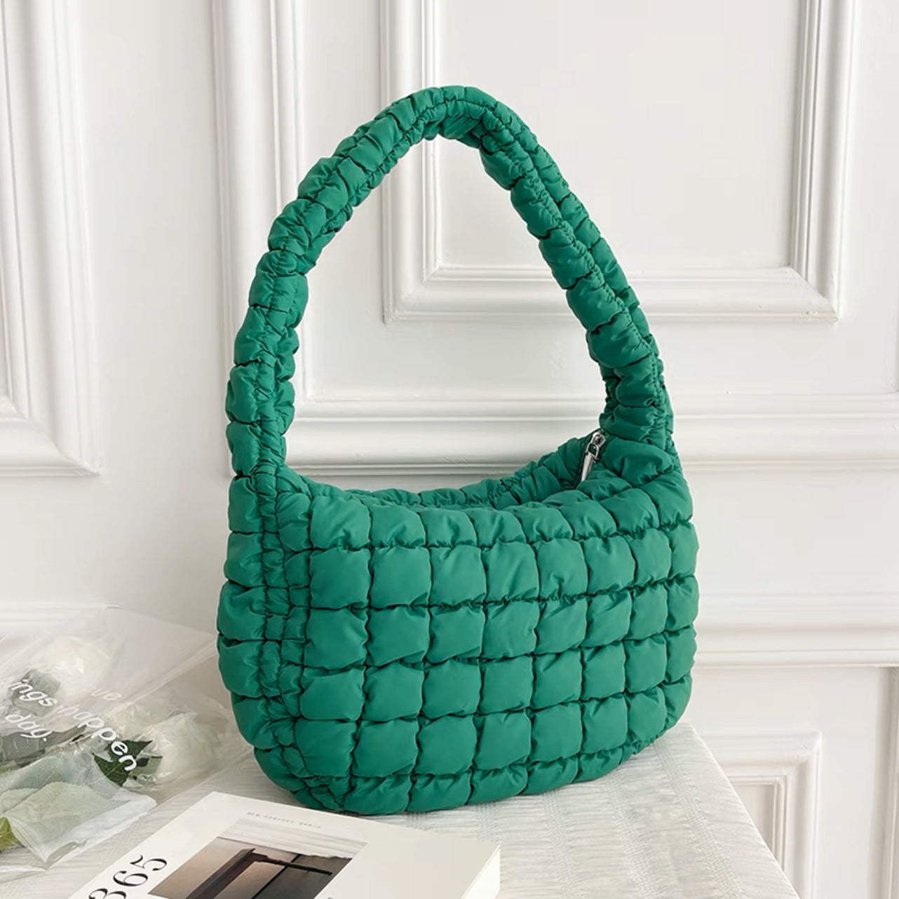 Multicolor Puffy Shoulder Bag