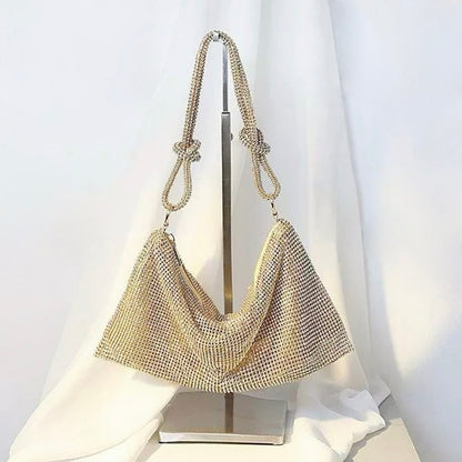 Borsa Hobo con Strass