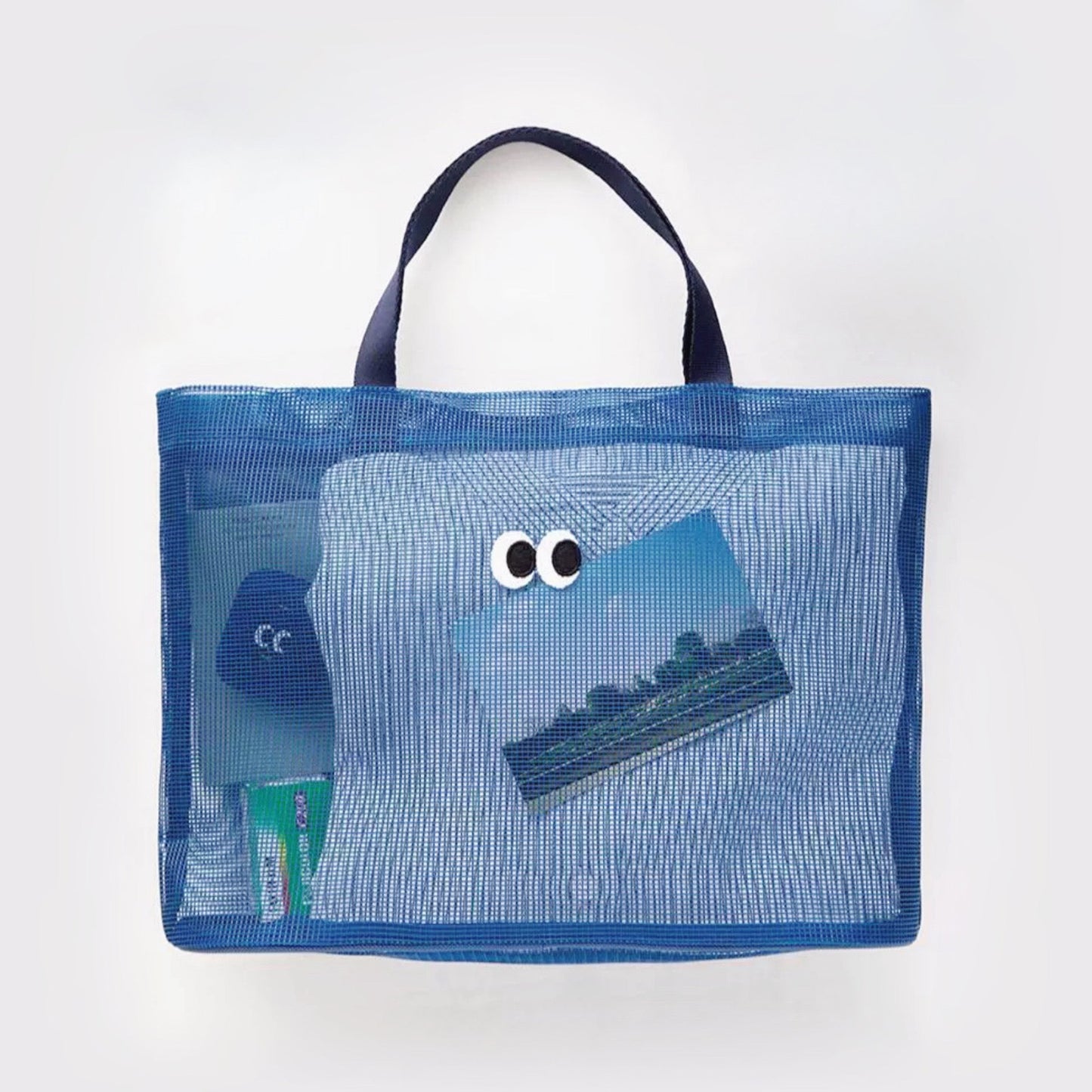 Googly Eyes Mesh Tote Bag