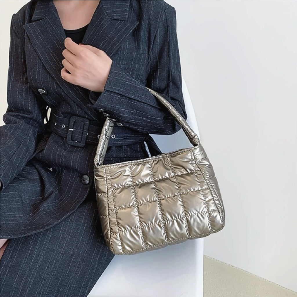 Metallic Glow Quilted Bag